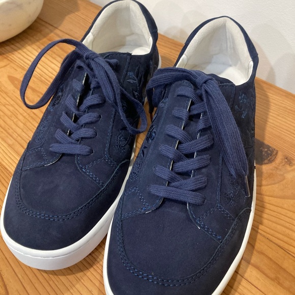 Johnny Was Dark Blue Sneakers - Picture 1 of 6